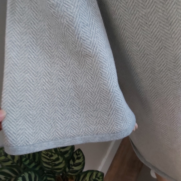 Ralph Lauren chevron chunky knit sweater dress bell long sleeves XL gray midi - Picture 5 of 13